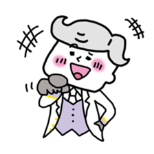 Funny butler sticker #4156174