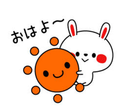 Mr. rabbit, basic set sticker #4156604