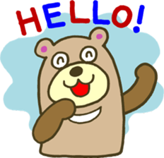 The bear which runs sticker #4157340