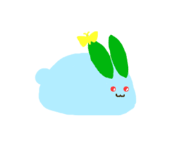 The snow rabbit sticker #4157620