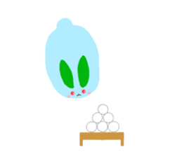 The snow rabbit sticker #4157646