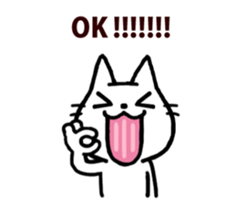 White kitty 2 sticker #4158141