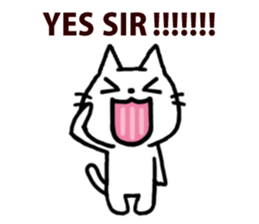 White kitty 2 sticker #4158143