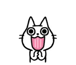 White kitty 2 sticker #4158145