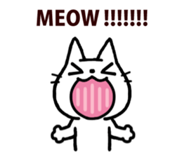 White kitty 2 sticker #4158146