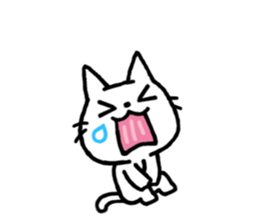 White kitty 2 sticker #4158147