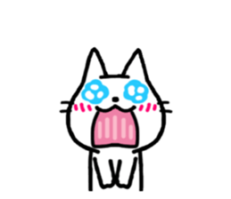 White kitty 2 sticker #4158148