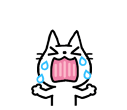 White kitty 2 sticker #4158149