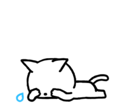 White kitty 2 sticker #4158150