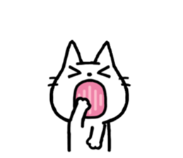 White kitty 2 sticker #4158153