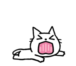 White kitty 2 sticker #4158157