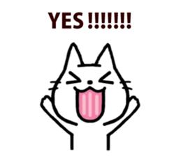 White kitty 2 sticker #4158163