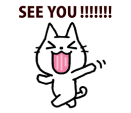 White kitty 2 sticker #4158165