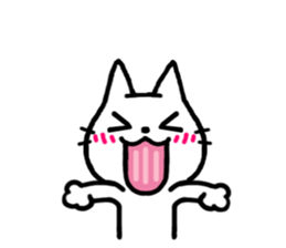 White kitty 2 sticker #4158166