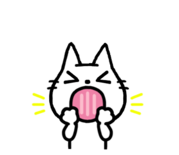 White kitty 2 sticker #4158168