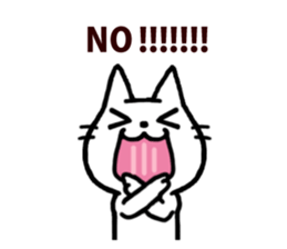 White kitty 2 sticker #4158170