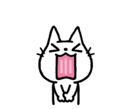 White kitty 2 sticker #4158171