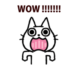 White kitty 2 sticker #4158172