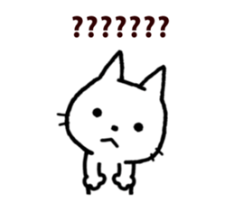 White kitty 2 sticker #4158175