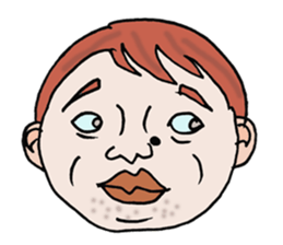 It's exaggerated. sticker #4158178