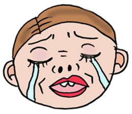 It's exaggerated. sticker #4158196