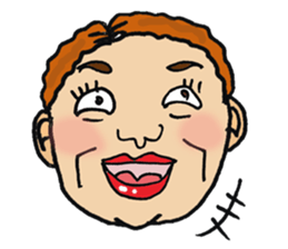 It's exaggerated. sticker #4158207