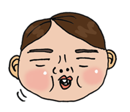 It's exaggerated. sticker #4158209