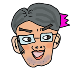 It's exaggerated. sticker #4158211