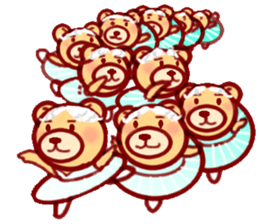 Ballet bear sticker #4158910