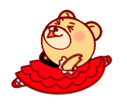Ballet bear sticker #4158925
