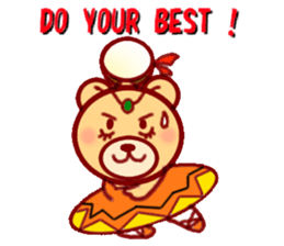 Ballet bear sticker #4158930