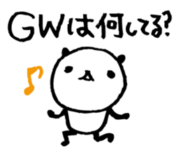 Every day of a panda in May sticker #4159332