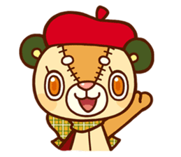 kuma-kuma stuffed sticker #4159616