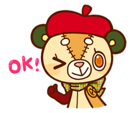 kuma-kuma stuffed sticker #4159618