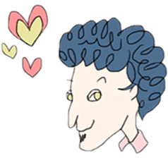 lovable man sticker #4161047