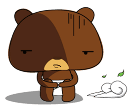 Muffin Kuma2(baby) : Bear chocolate. sticker #4161544