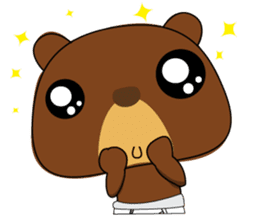 Muffin Kuma2(baby) : Bear chocolate. sticker #4161548