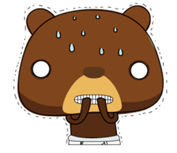Muffin Kuma2(baby) : Bear chocolate. sticker #4161555