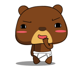 Muffin Kuma2(baby) : Bear chocolate. sticker #4161556