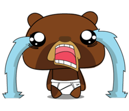 Muffin Kuma2(baby) : Bear chocolate. sticker #4161557