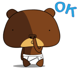 Muffin Kuma2(baby) : Bear chocolate. sticker #4161565