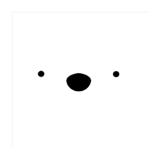 Polar bear Mr.Taro sticker #4161579