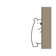 Polar bear Mr.Taro sticker #4161586