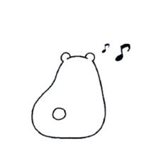 Polar bear Mr.Taro sticker #4161597