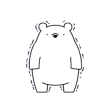 Polar bear Mr.Taro sticker #4161601