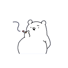 Polar bear Mr.Taro sticker #4161606