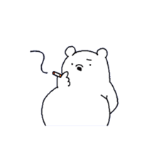 Polar bear Mr.Taro sticker #4161606