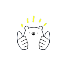 Polar bear Mr.Taro sticker #4161610