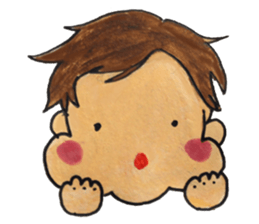chubby cheeks sticker #4162377