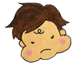 chubby cheeks sticker #4162378